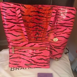 💖🧡 VGUC Brahmin Brooke Tote in Pink Feline Ombré 🧡💖